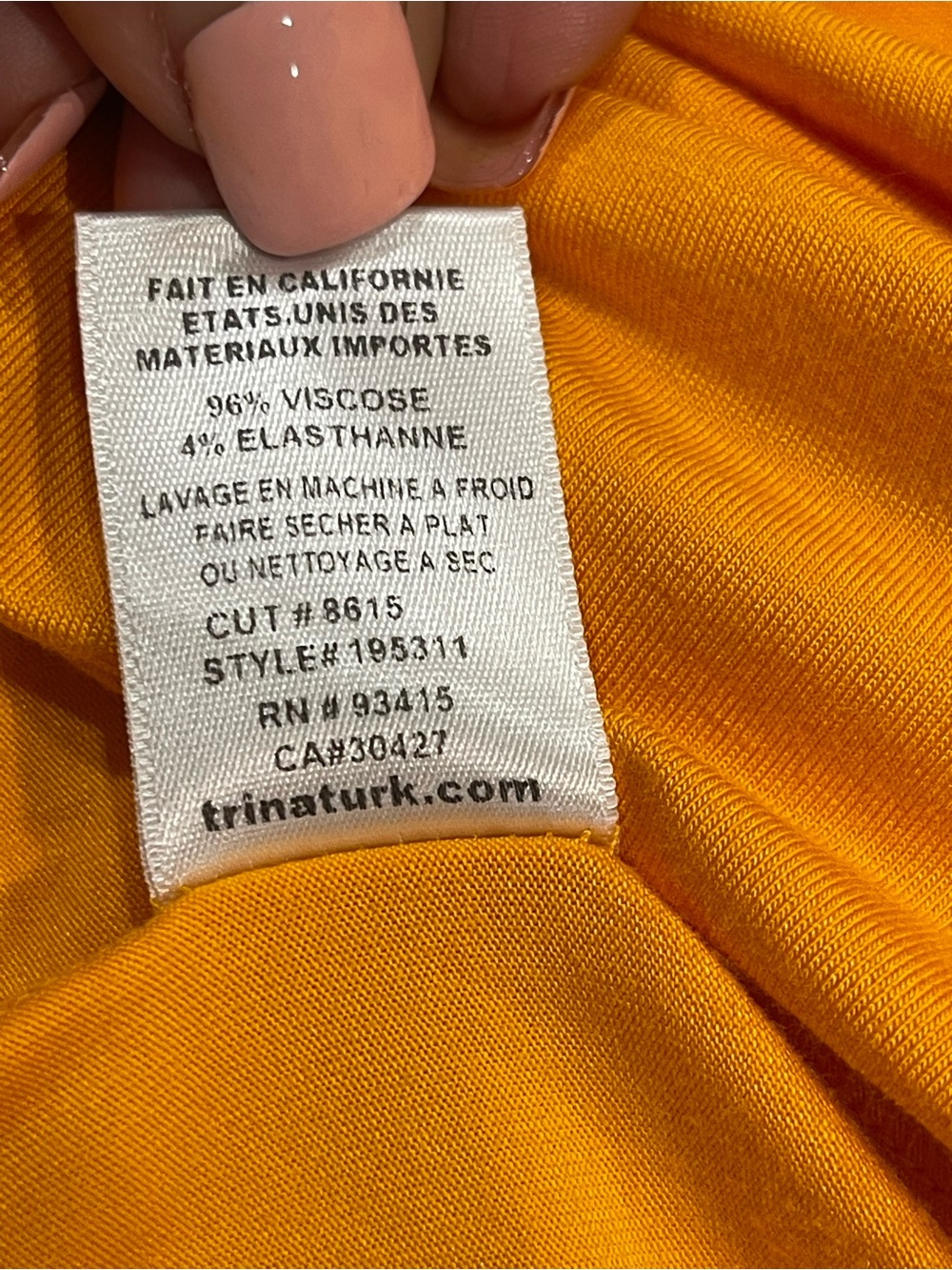 Trina Turk Richmond Tasseled Popover Dress Yellow Orange Mini Resort Size Small - Picture 11 of 11